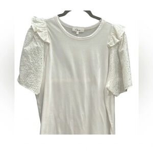 Clu Eyelet Sleeve Top